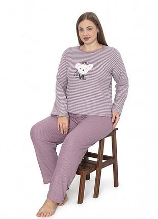 Женская пижама теплая c34586 3xl