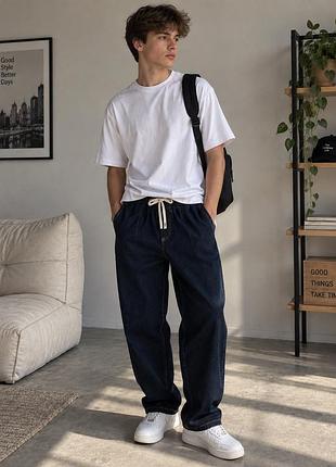 Джинси wide leg на резинці dreamy goblin, розмір l
