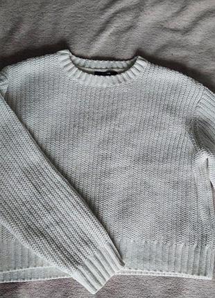 Светр жіночий bershka оверсайз молочний (s)