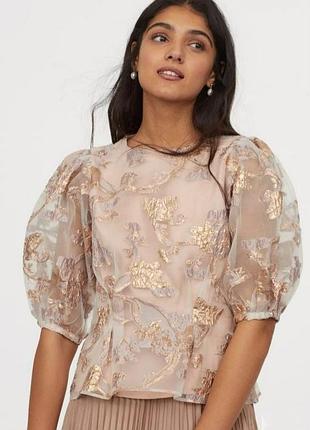 Шикарная нарядная женская блуза от h&amp;m