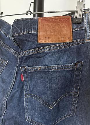 Джинси чоловічі levi’s 512 сині 2