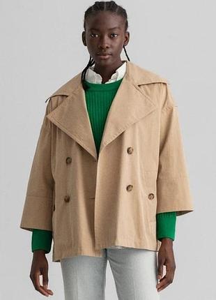 Тренч плащ вкорочений куртка осіння gant