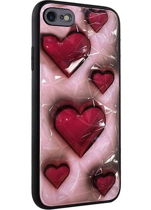 Tpu+pc чехол prisma plushie для apple iphone 7 / 8 / se (2020) (4.7") hearts