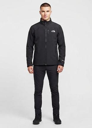 Треккинговая куртка софтшелл the north face тактическая мужская оригинал apex black softshell