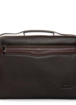 Podium сумка чоловіча портфель-шкіра bretton 3707-8 brown