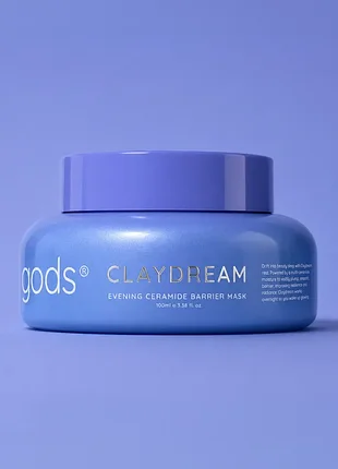 Глиняная маска для лица для восстановления кожного барьера dew of the gods claydream evening ceramide barrier mask (100 мл)
