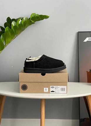 Ugg classic micro black | чорні замшеві кучугури з хутром | 36–41