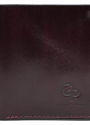 Портмоне letterа с монетницей, бордовый алькор grande pelle 537361
