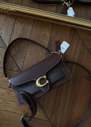 Жіноча сумка coach tabby 26 шоколадна