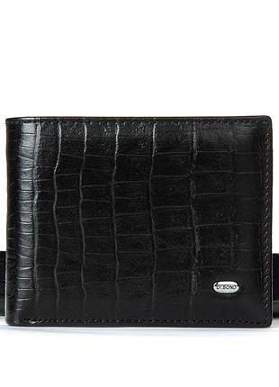 Podium кошелек classic мужской croco кожа dr. bond msm-1cr1 black