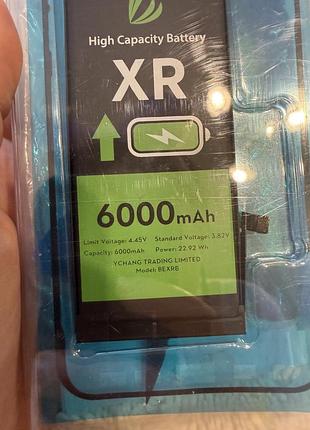Акумулятор ll trader 6000 mah (bexrb) для iphone xr, новий