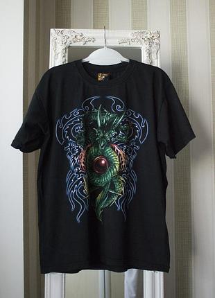 Чоловіча футболка dragon graphic tee vintage new!