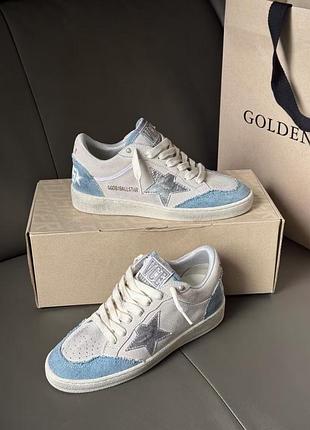 Кросівки жіночі golden goose нубук шкіра білі нові