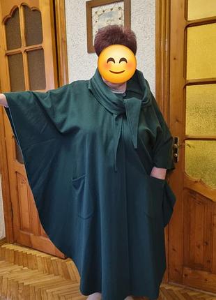Пальто пончо жіноче, три види вовни, див фото💥 3