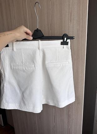 Лляні шорти h&m linen blend бермуди зі стрілками 3
