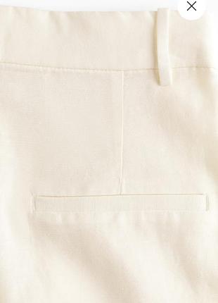 Лляні шорти h&m linen blend бермуди зі стрілками 8