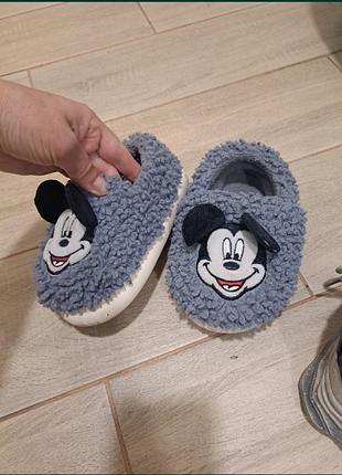 Капці дитячі mickey mouse сірі