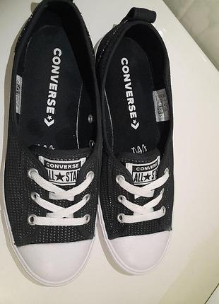 Оригинальные кеды-балетки converse all star ballet lace р.40 (стелька 25.5 см)