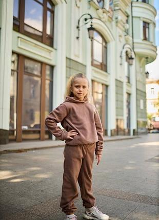 Дитячий спортивний флісовий костюм модель 2023