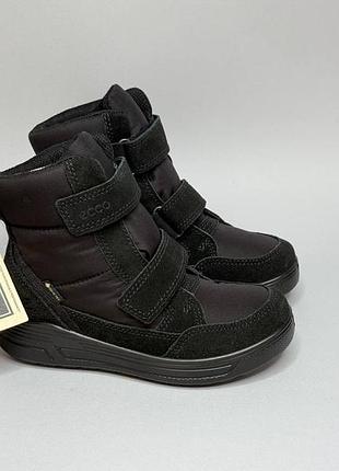 Детские кожаные ботинки ecco urban snowboarder 29,30,31,32р сапоги экко мальчику девочке дутики