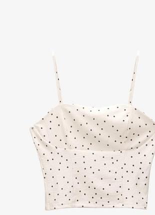 Топ жіночий pull bear чорний горох 3
