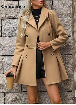 Стильное короткое полу пальто 4