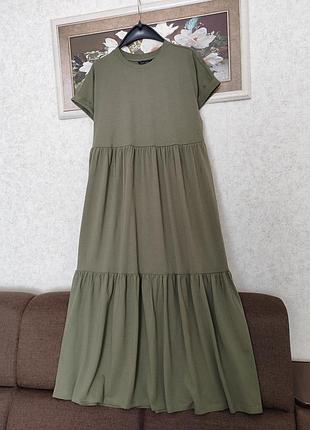 Платье ярусное, бренд new look