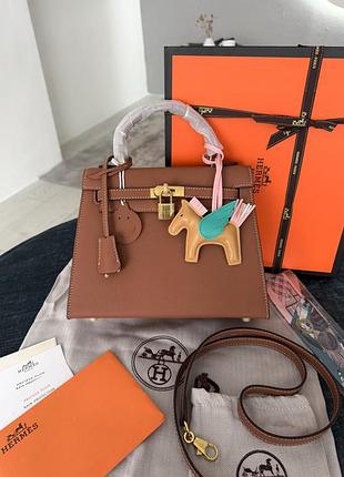 Hermes kelly 25 brown gold