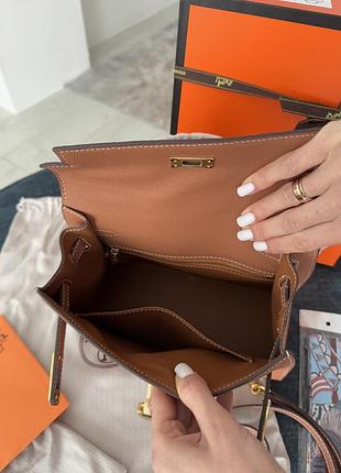 Hermes kelly 25 brown gold 3