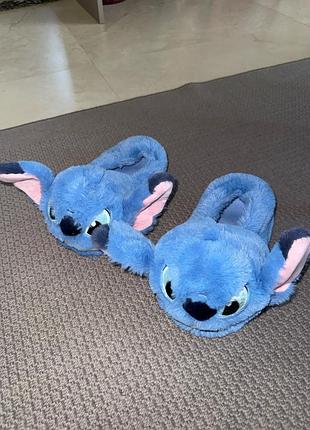 Stitch стич стіч м‘ягкі плюшеві тапочки домашні капці іграшки домашние тапочки игрушки плюшевые мягкие