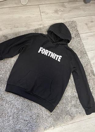 Худі для підлітків fortnite чорне на флісі