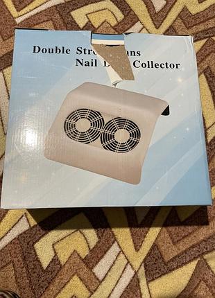Витяжка для манікюру double strong fans nail dust collector