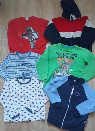 Большой пакет одежды на парня 4-8 лет