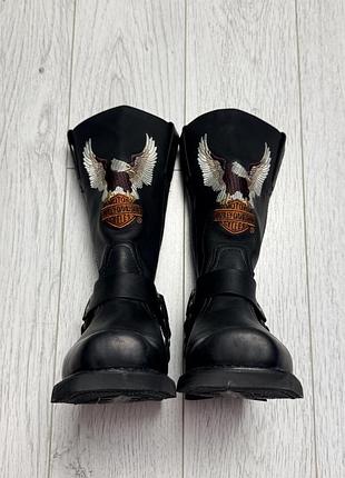Чоботи чоловічі harley-davidson harness/biker boots шкіряні чорні
