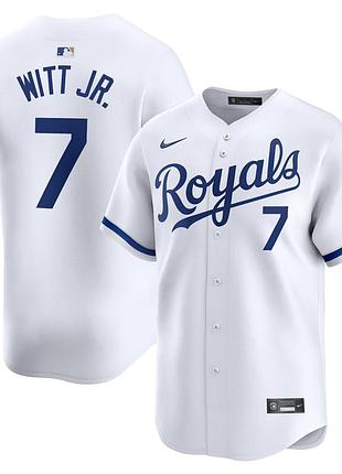Men's kansas city royals bobby witt jr. nike white home limited player jersey