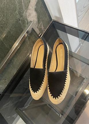 Мокасини жіночі michael kors чорні, розмір 37, натуральна замша