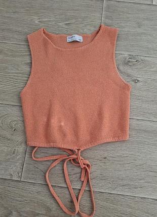 🤎 вкорочений топ bershka