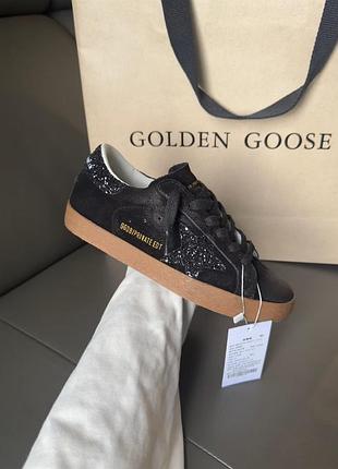 Кросівки жіночі golden goose чорні замшеві
