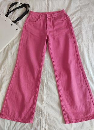 Розовые джинсы shein