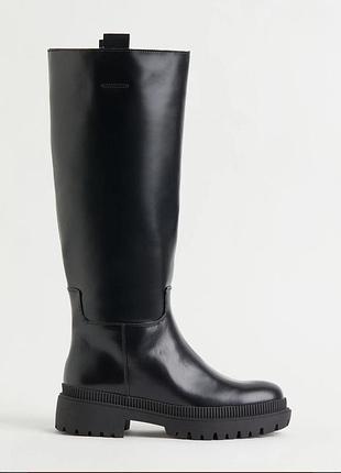Шкіряні чоботи h&m 37 р 3