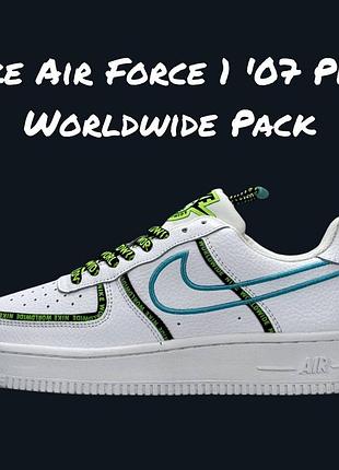 Nike air force 1 '07 prm worldwide pack white sky 5