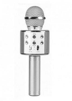 Мікрофон 23см акум., bluetooth,tfслот,usbзар, в кор-ці ws858 3-44 (18324)
