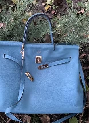 Сумка кожаная вся hermes