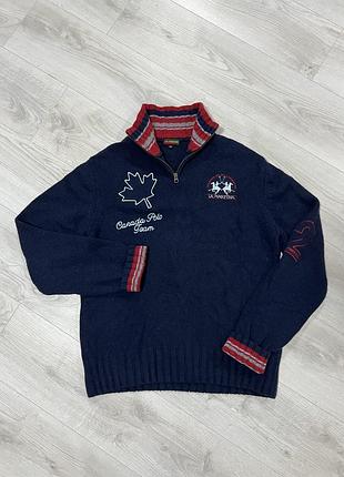 Светр 1/4 зіп la martina canada team м розмір