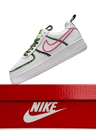 Nike air force 1 '07 prm worldwide pack white pink 2