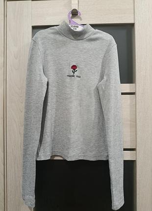 Гольф водолазка реглан в рубчик бершка bershka