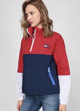 Вітровка жіноча tommy hilfiger червона, синя, біла