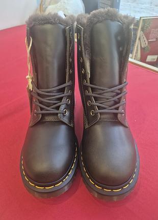 Жіночі зимові шкіряні черевики dr martens, 38 poзмip