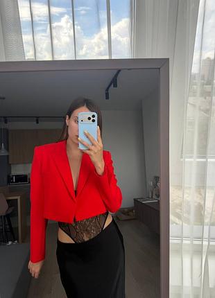 Жіночий піджак zara червоний