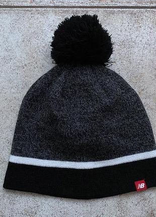 Шапка new balance с помпоном (usa)
